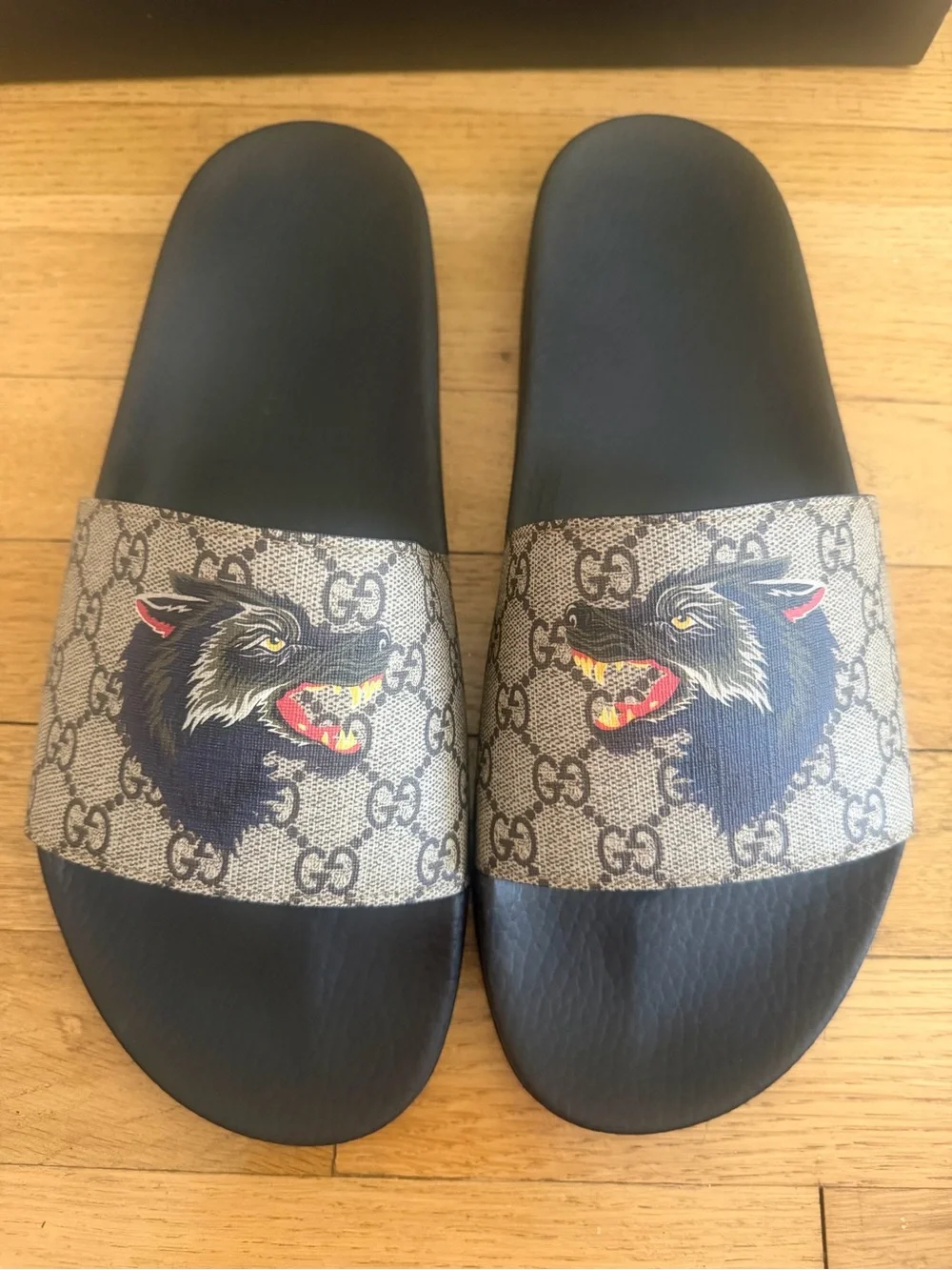 Authentic Gucci Pursuit Wolf Slides Men’s Size 12 EU 45 | Worn Once